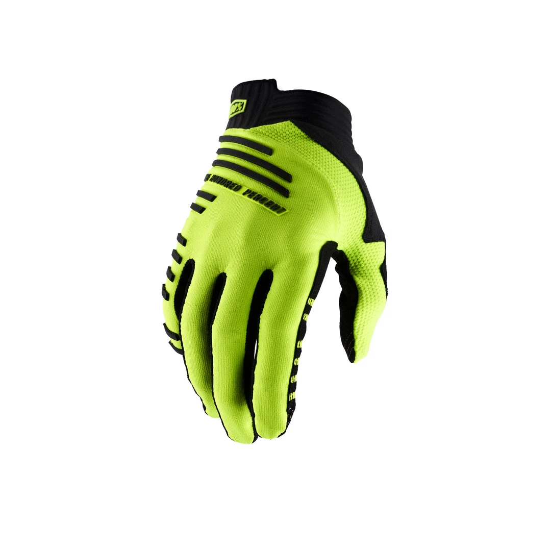 100% 100 Percent R-CORE Gloves - Fluo Yellow 3 100% 100 Percent R-CORE Gloves - Fluo Yellow