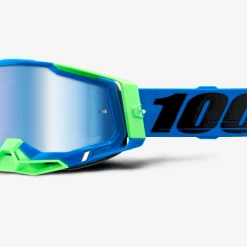 100 Percent Racecraft 2 Goggles Fremont Blue/Green - Mirror Blue Lens