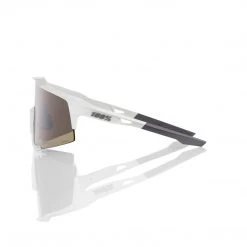 100 Percent Speedcraft Sunglasses - Matte White/Hiper Silver Lens 100%
