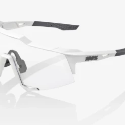 100 Percent Speedcraft Sunglasses - Matte White/Hiper Silver Lens 100%