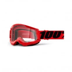 100 Percent Strata 2 Goggle Red - Clear Lens