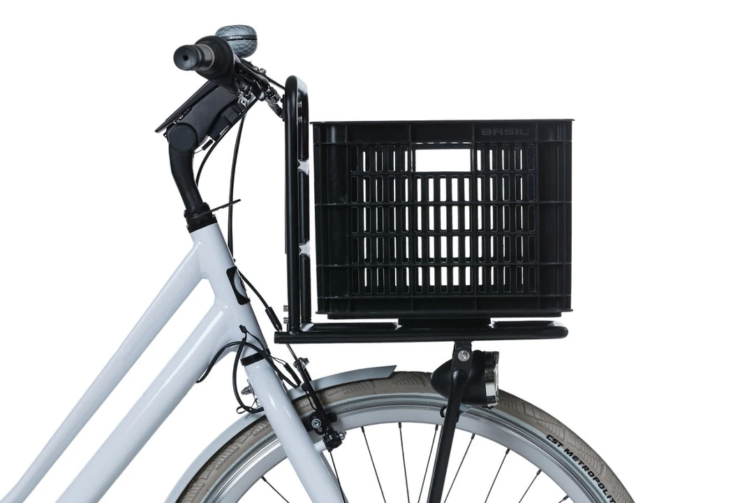 Basil Bicycle Crate Medium 33L Black 7 Basil Bicycle Crate Medium 33L Black