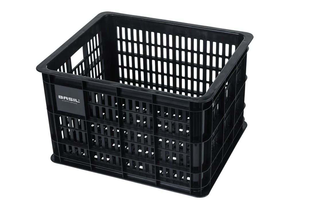 Basil Bicycle Crate Medium 33L Black 5 Basil Bicycle Crate Medium 33L Black