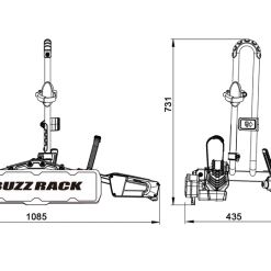Buzzrack Eazzy 1 Platform Tow Ball Bike Rack 23 Buzzrack Eazzy 1 Platform Tow Ball Bike Rack