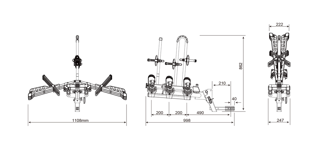 Buzzrack Eazzy 3 Platform Hitch Mount Bike Rack 15 Buzzrack Eazzy 3 Platform Hitch Mount Bike Rack