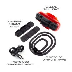 Serfas E-Lume Rear Light 60 Lumens Serfas Lights