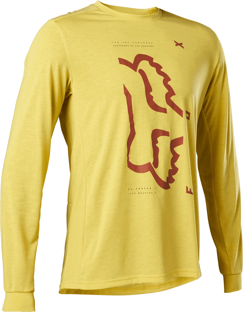 Fox Racing Fox Ranger DR LS Jersey - Pear Yellow Accessories 3 Fox Racing Fox Ranger DR LS Jersey - Pear Yellow Accessories