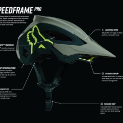 Fox Racing FOX Speedframe Pro MIPS MTB Helmet - Black Accessories
