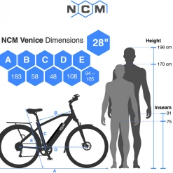 NCM Venice Plus Trekking 28inch E-Bike
