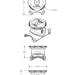 Quad Lock Bike Handlebar/Stem Mount Pro 13 Quad Lock Bike Handlebar/Stem Mount Pro