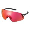 Shimano Aerolite P Sunglasses - Matte Black / Red Ridescape Road Lens Accessories