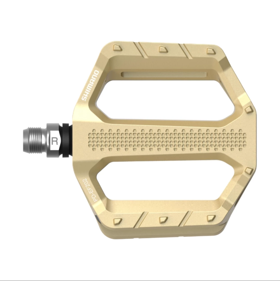 Accessories Shimano PD-EF202 Flat Pedals - Gold 4 Accessories Shimano PD-EF202 Flat Pedals - Gold