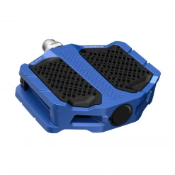 Accessories Shimano PD-EF205 Flat Pedals With Resin Plate - Blue