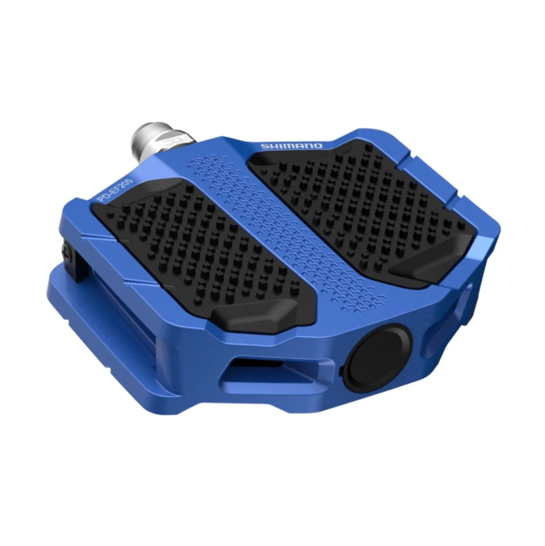 Accessories Shimano PD-EF205 Flat Pedals With Resin Plate - Blue 3 Accessories Shimano PD-EF205 Flat Pedals With Resin Plate - Blue