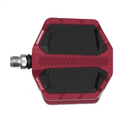 Shimano PD-EF205 Flat Pedals With Resin Plate - Red