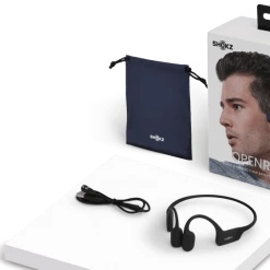 SHOKZ OpenRun MINI Wireless Bluetooth Headphones - Black Aftershokz