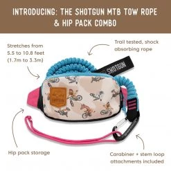 Shotgun Kids MTB Tow Rope + Hip Pack
