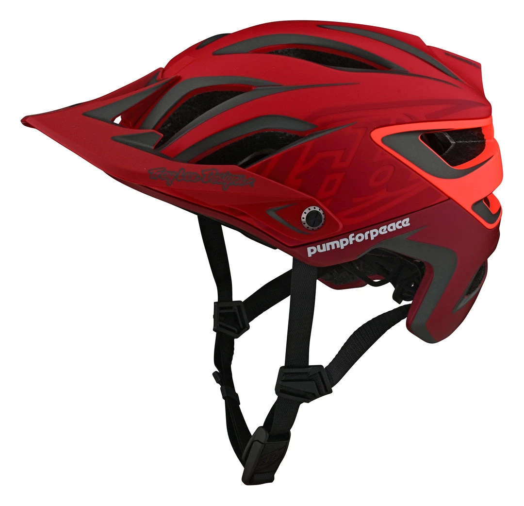 Accessories Troy Lee Designs A3 MIPS MTB Helmet - Pump For Peace Red 6 Accessories Troy Lee Designs A3 MIPS MTB Helmet - Pump For Peace Red