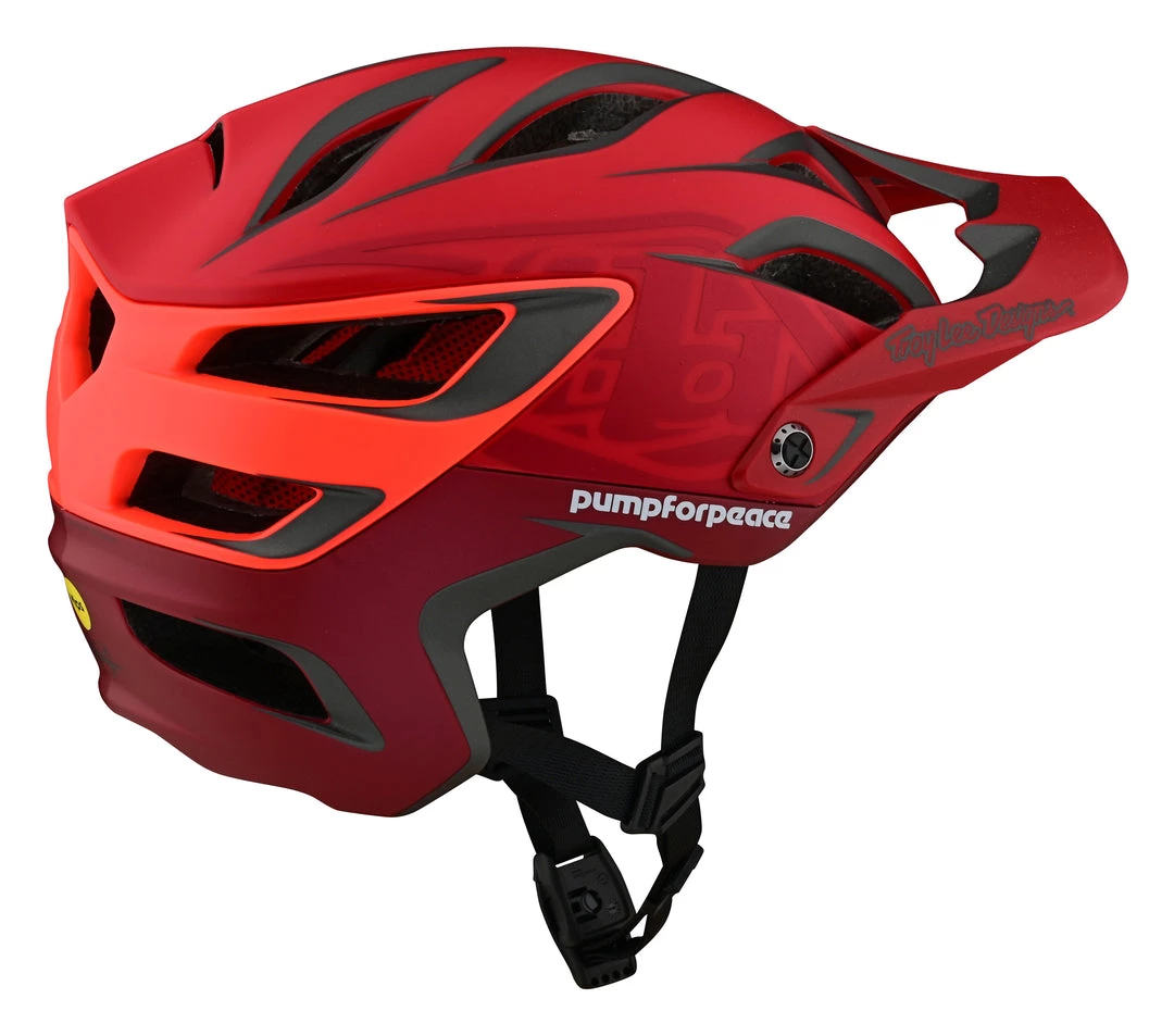 Accessories Troy Lee Designs A3 MIPS MTB Helmet - Pump For Peace Red 4 Accessories Troy Lee Designs A3 MIPS MTB Helmet - Pump For Peace Red
