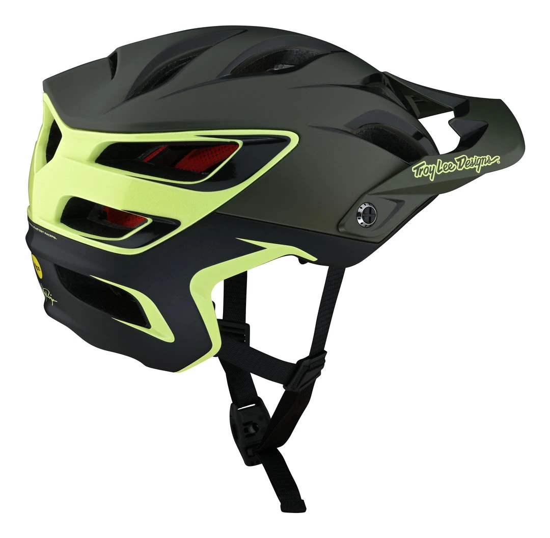 Accessories Troy Lee Designs A3 MIPS MTB Helmet - Uno Glass Green 4 Accessories Troy Lee Designs A3 MIPS MTB Helmet - Uno Glass Green