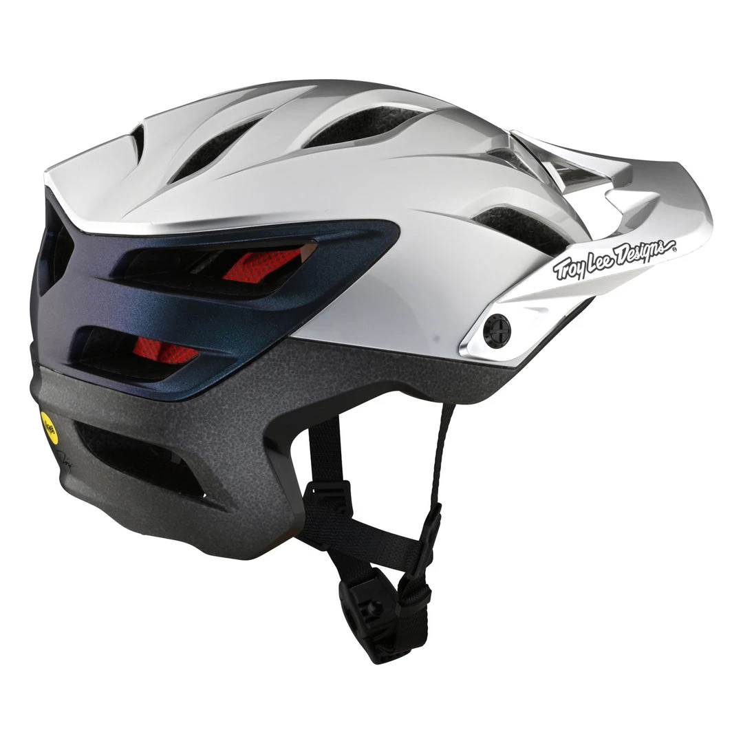 Troy Lee Designs A3 MIPS MTB Helmet - Uno Silver/Electro 4 Troy Lee Designs A3 MIPS MTB Helmet - Uno Silver/Electro