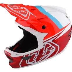 Accessories Troy Lee Designs D3 Fiberlite Helmet - Slant Red