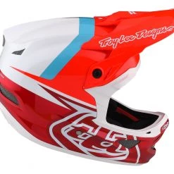 Accessories Troy Lee Designs D3 Fiberlite Helmet - Slant Red