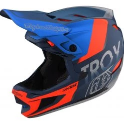 Accessories Troy Lee Designs D4 Composite Helmet - Qualifier Slate/Red