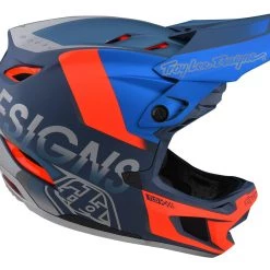 Accessories Troy Lee Designs D4 Composite Helmet - Qualifier Slate/Red