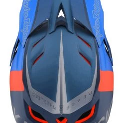 Accessories Troy Lee Designs D4 Composite Helmet - Qualifier Slate/Red