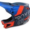 Accessories Troy Lee Designs D4 Composite Helmet - Qualifier Slate/Red 2 Accessories Troy Lee Designs D4 Composite Helmet - Qualifier Slate/Red