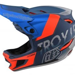 Accessories Troy Lee Designs D4 Composite Helmet - Qualifier Slate/Red